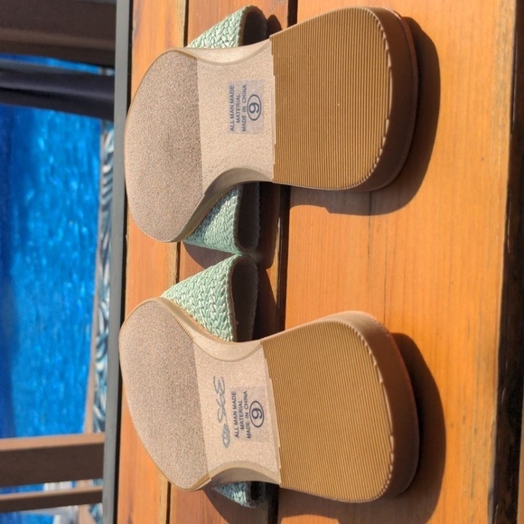 SODA Minty Rattan Beach Slides Wmns Sz 9 - Picture 8 of 11